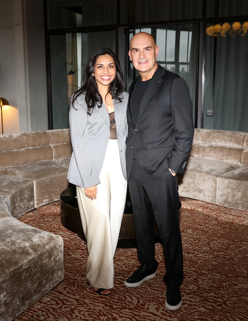 The Business of Beauty's Priya Rao, and Andrew Stanleick, President at Kenvue, at The Business of Beauty Community Event in New York in May 2025.