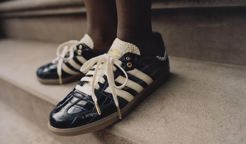 Adidas Sambas made in collaboration with Wales Bonner in 2024.