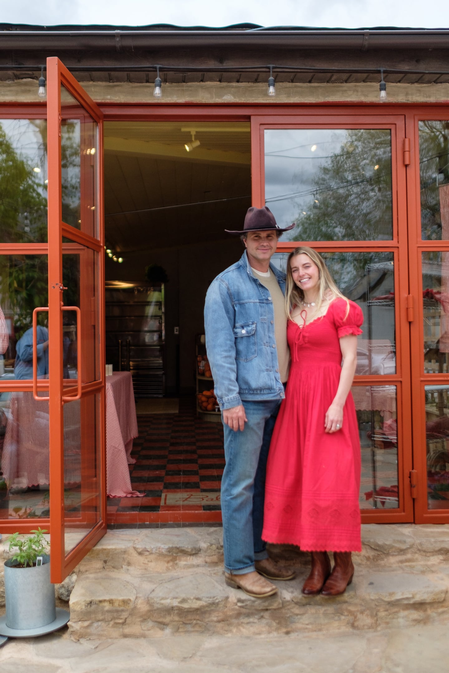 Daniel and Hannah Neeleman at their new Ballerina Farm Store in Midway, Utah on May 16, 2025.
