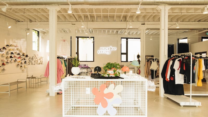 The interior of Makeway, one of the first sneaker boutiques in North America to focus solely on women.