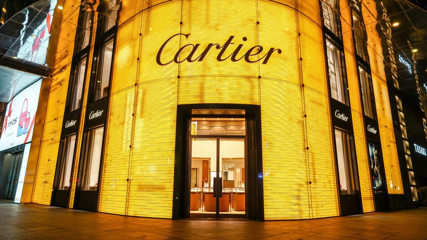 Cartier store in Shanghai, China.